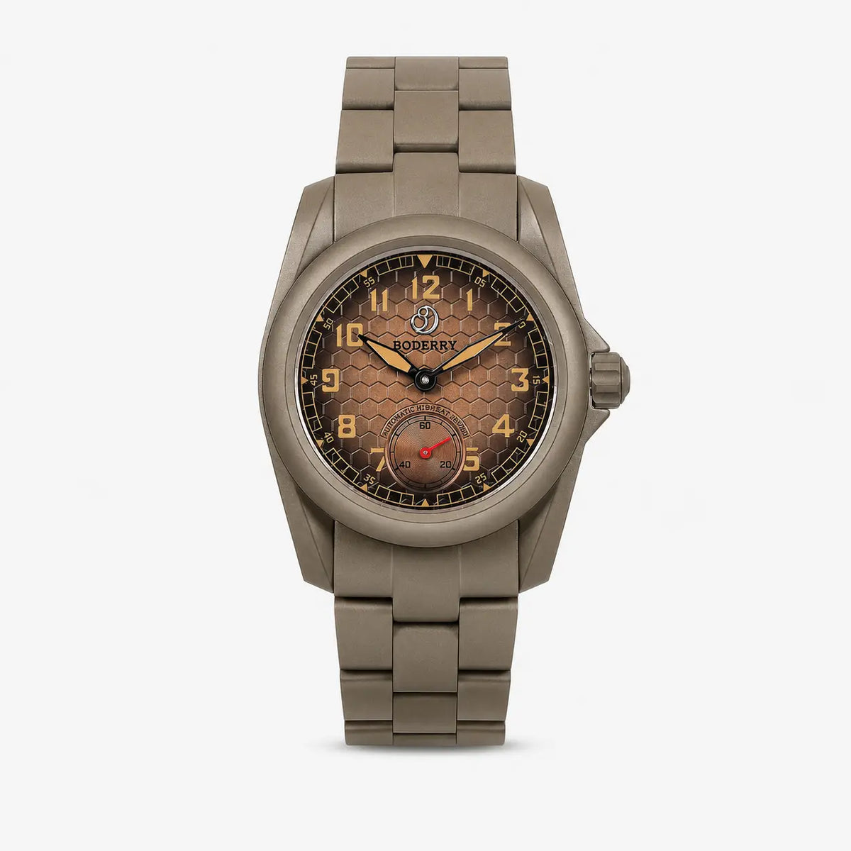 VOYAGER S72 – 72-Hour Power Reserve Titanium Automatic Field Watch, 100M Water Resistant | Desert Tan/Bracelet