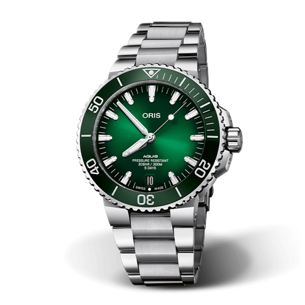 Aquis Date Calibre 400 Green 43.5 mm
