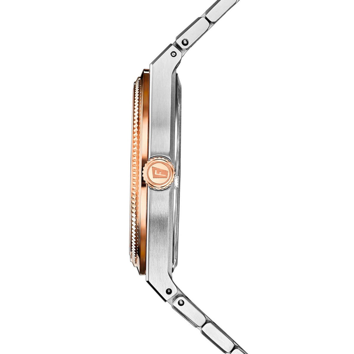 Swiss Made Quartz 35 mm Rose Gold Black Dial Women's Watch