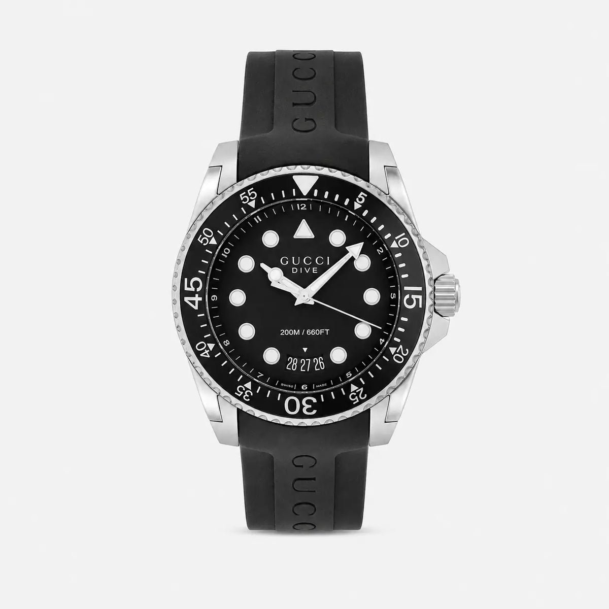 Dive 45 mm Quartz Stainless Steel Black Rubber Men's Watch