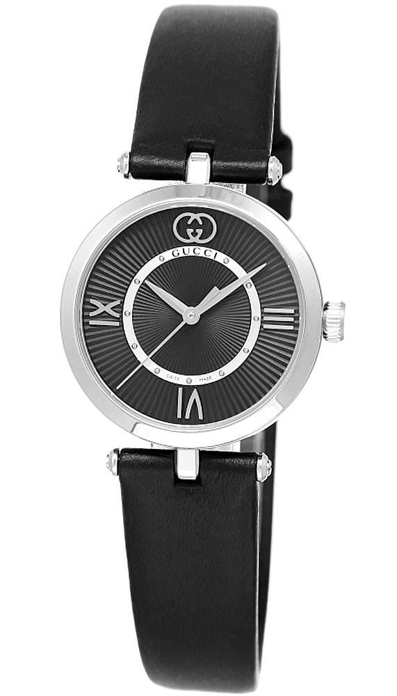 Model 2000 Quartz 30 mm Black Leather Women's Watch