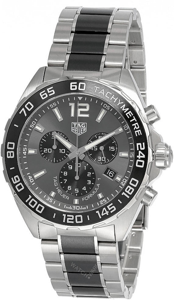 Formula-1 43 mm Chronograph Stainless Steel Ceramic Men's Watch