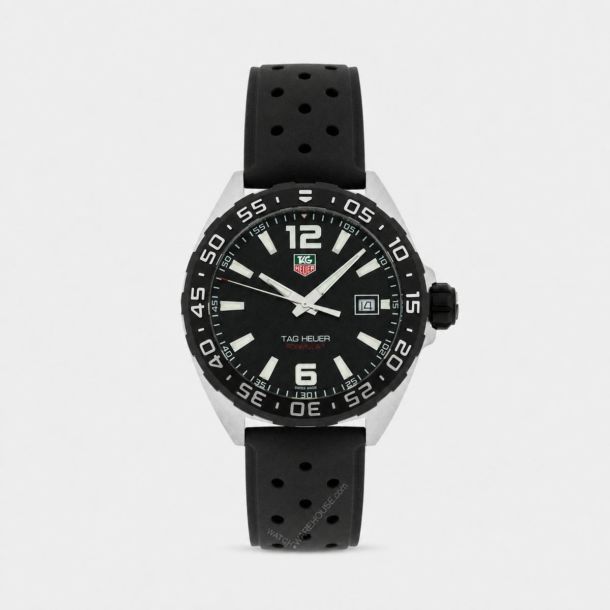 Formula-1 Black Dial Rubber Band Men's Watch
