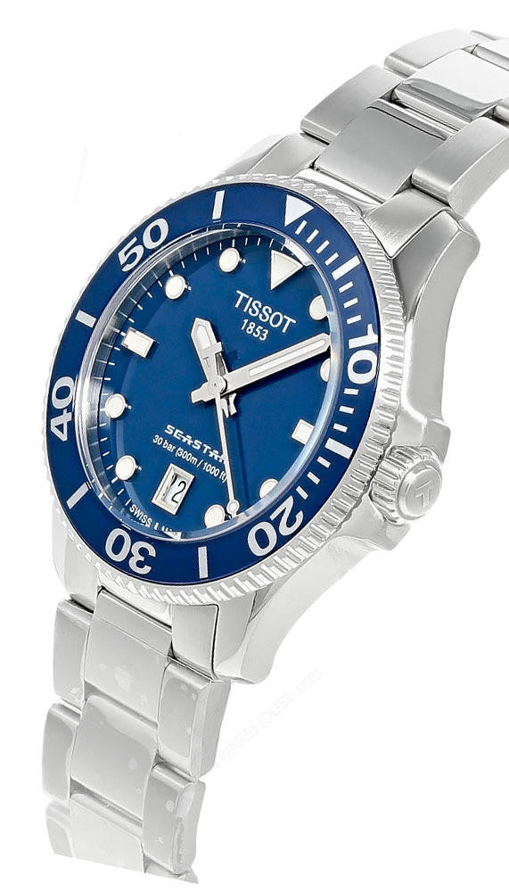 SeaStar 1000 36 mm Blue Dial Stainless Steel Unisex Watch