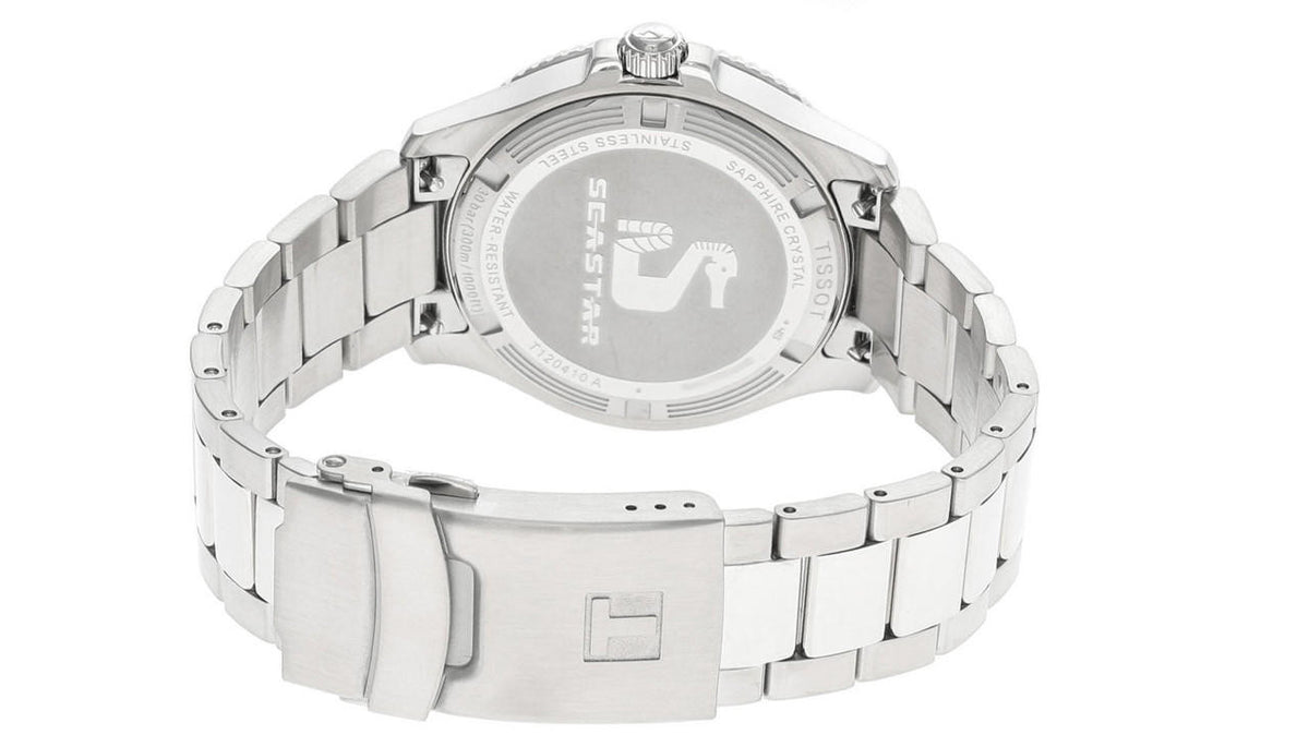 Seastar 1000 Black Dial 40 mm Stainless Steel Men's Watch