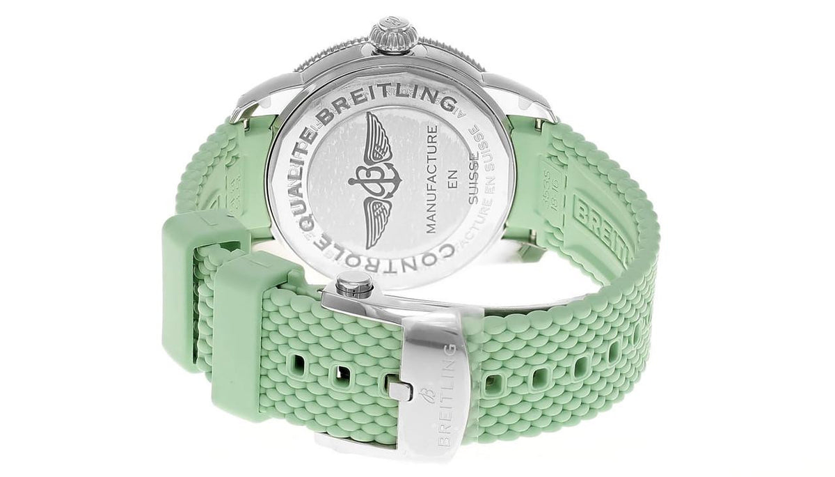Superocean Heritage Automatic 36 mm Green Rubber Women's Watch