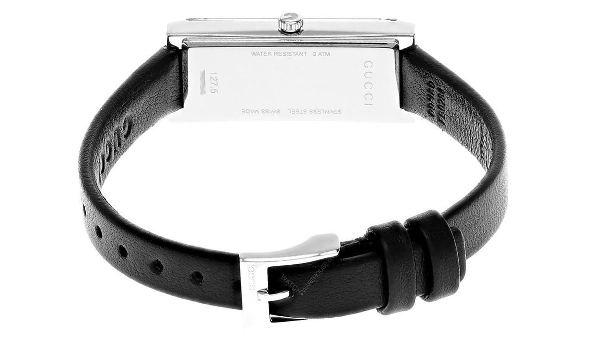 G-Frame Quartz 14x34 mm Black Dial Leather Women's Watch