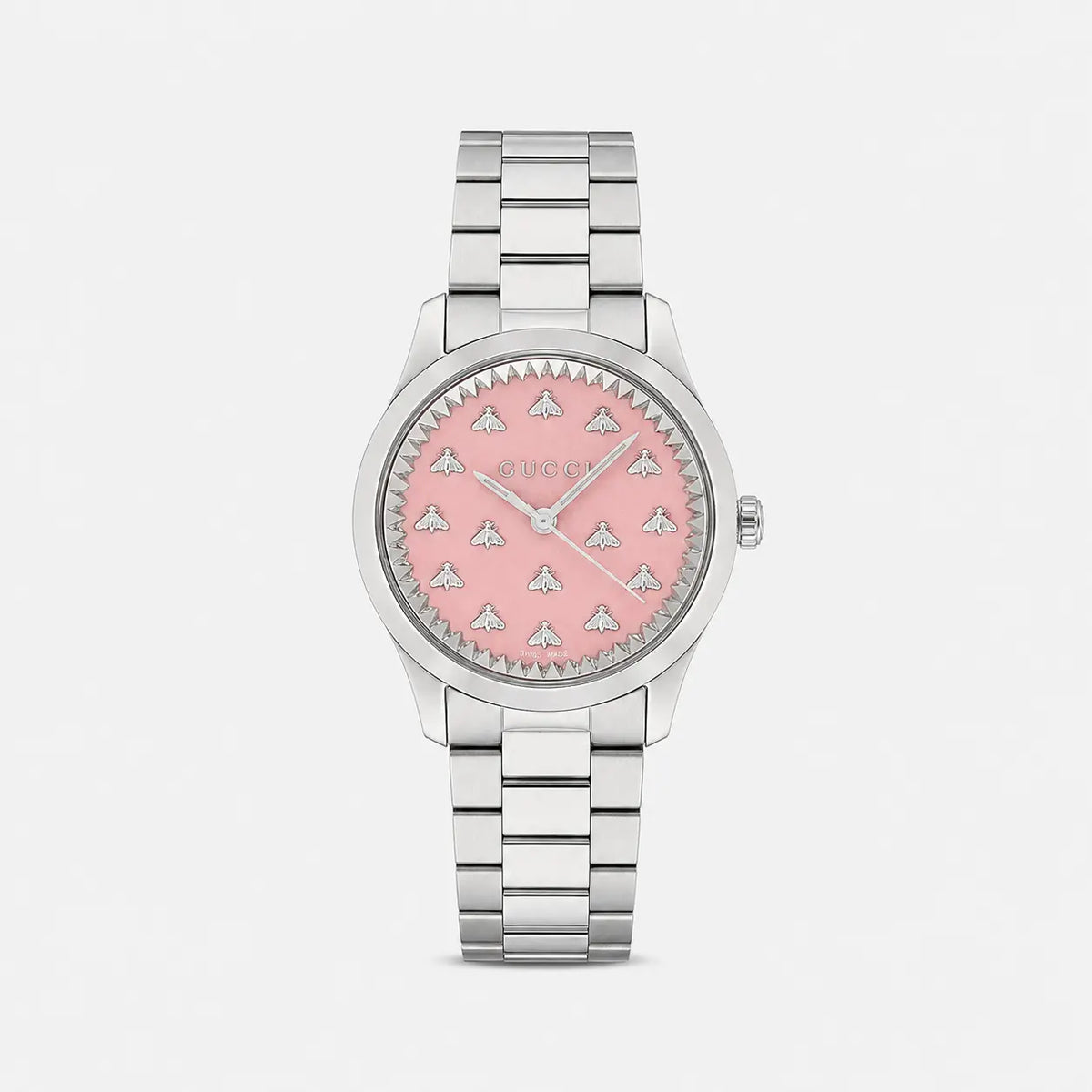G-Timeless 32 mm Quartz Stainless Steel Pink Dial Women's Watch