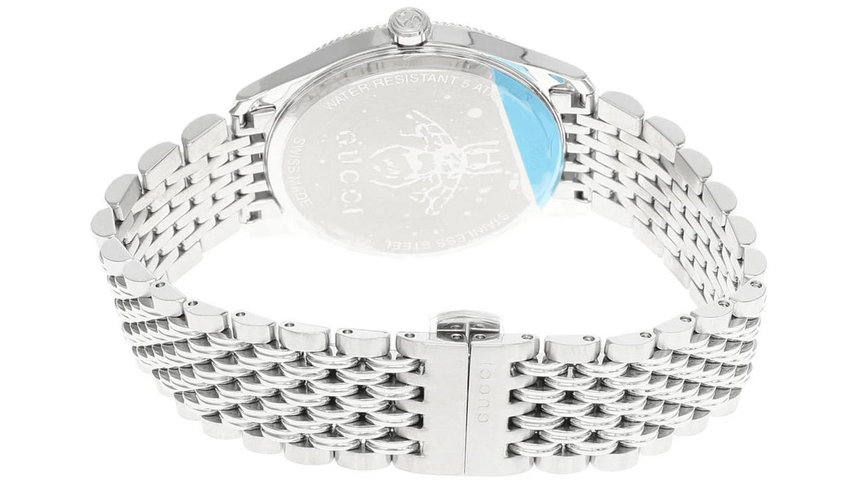 G-Timeless 36 mm Stainless Steel Silver Dial Slim Unisex Watch