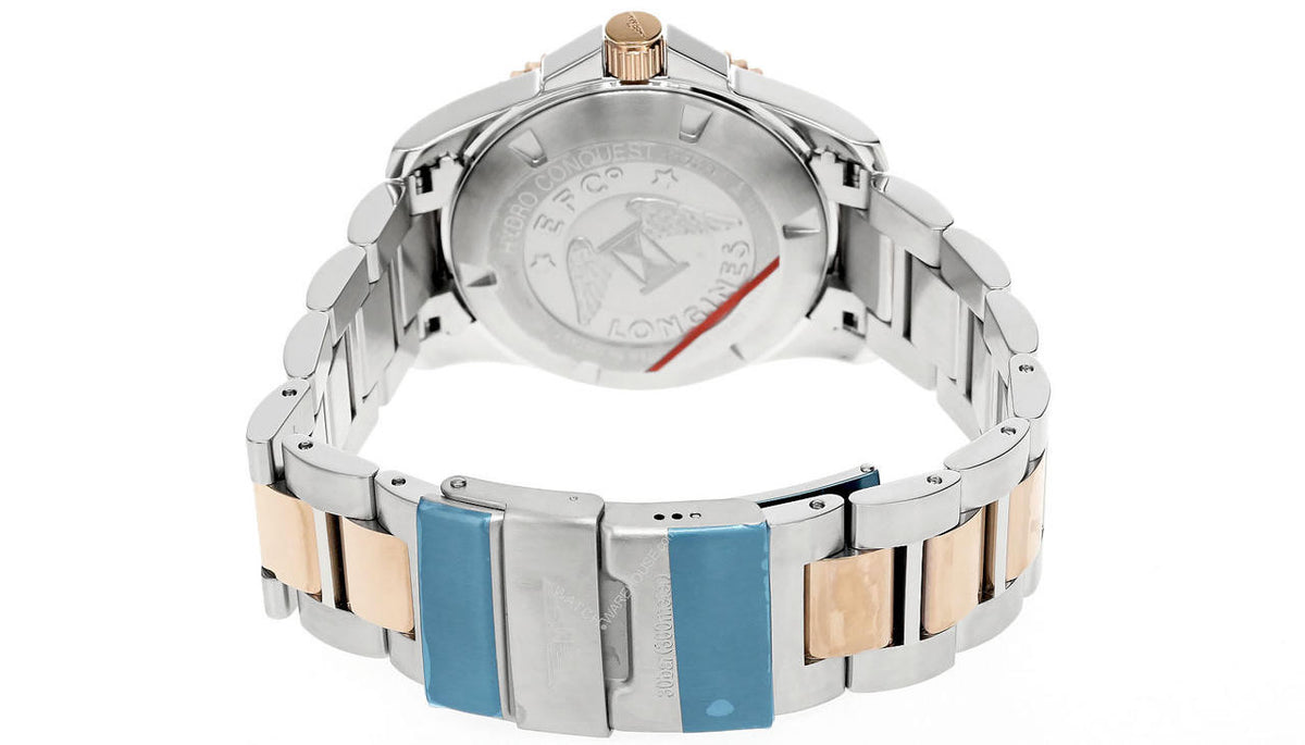 HydroConquest 41 mm Blue Dial 2Tone Men's Watch