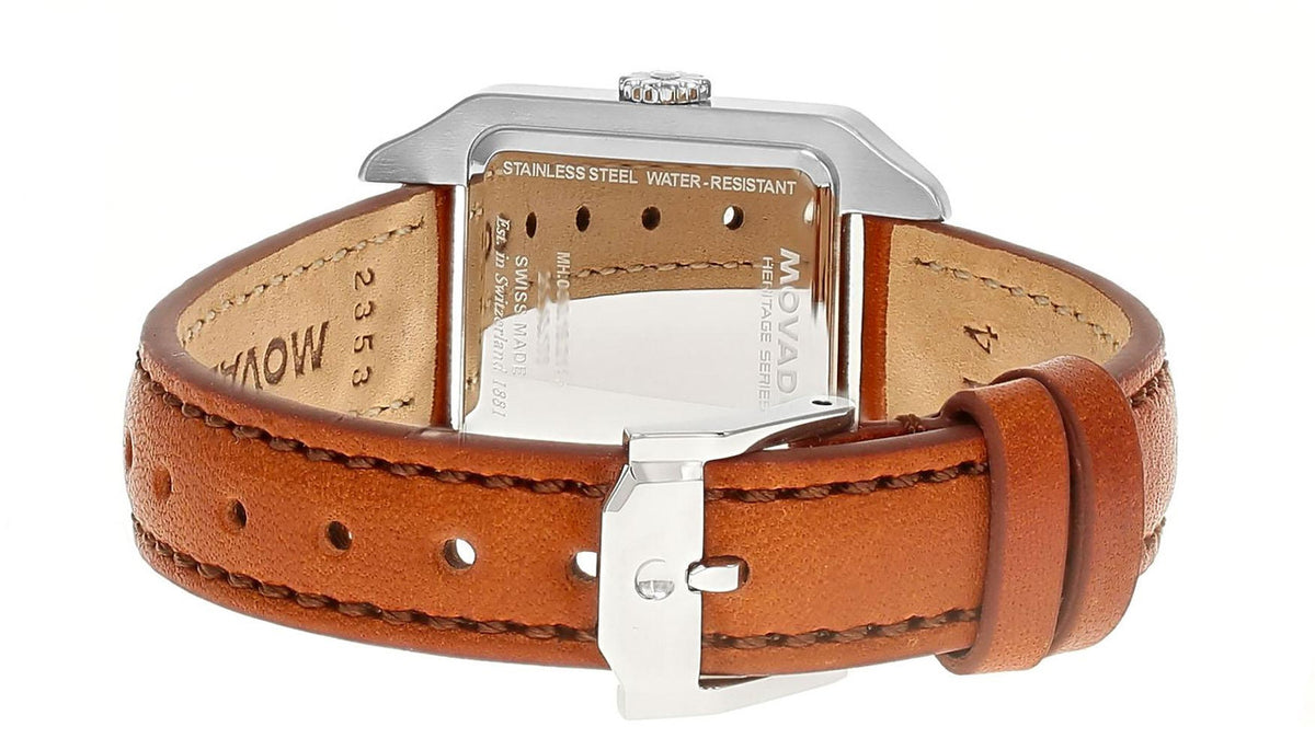 Heritage 1917 Quartz 34 mm Green Dial Leather Women's Watch