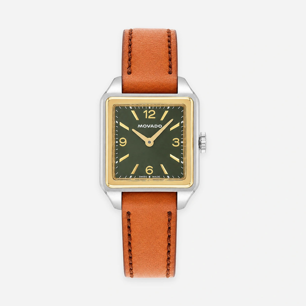 Heritage 1917 Quartz 34 mm Green Dial Leather Women's Watch