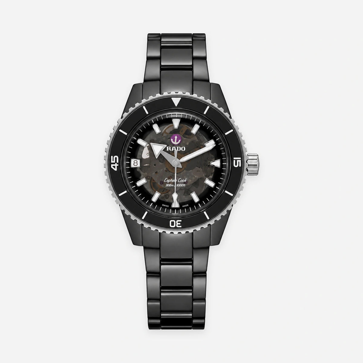Captain Cook Automatic 43 mm Black High-Tech Ceramic Men's Watch
