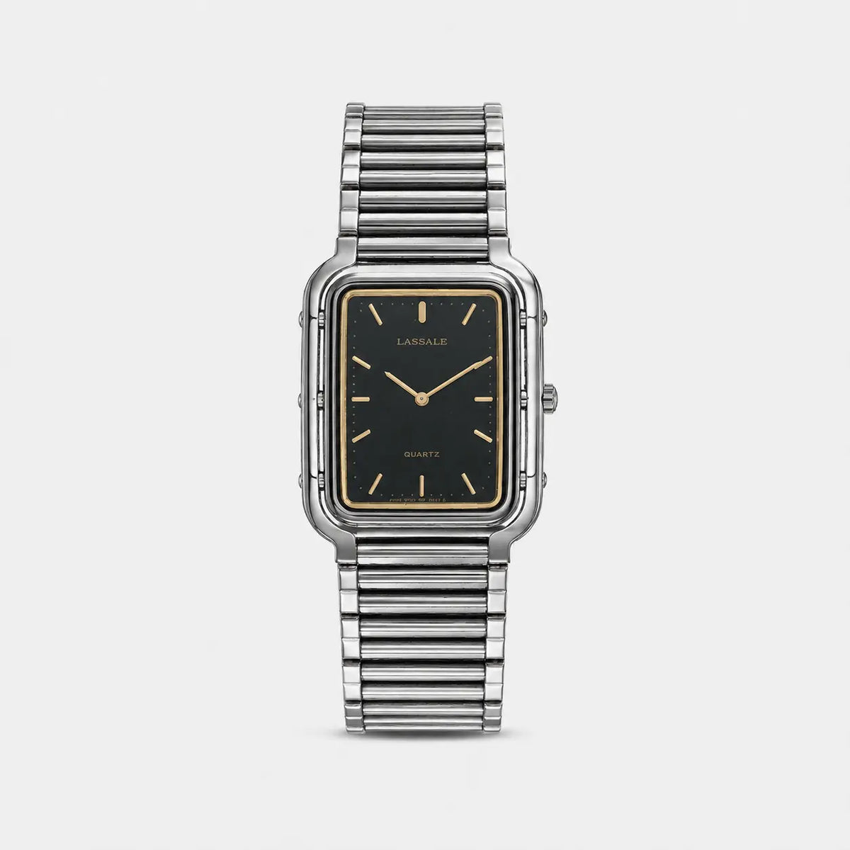 Lassale Black Dial Stainless Steel Men's Watch