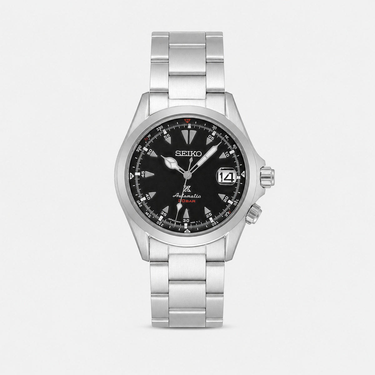 Prospex Alpinist Stainless Steel 39.5 mm Black Dial Men's Watch