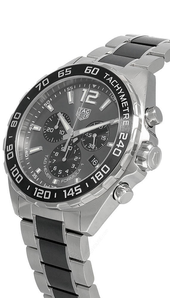 Formula-1 43 mm Chronograph Stainless Steel Ceramic Men's Watch