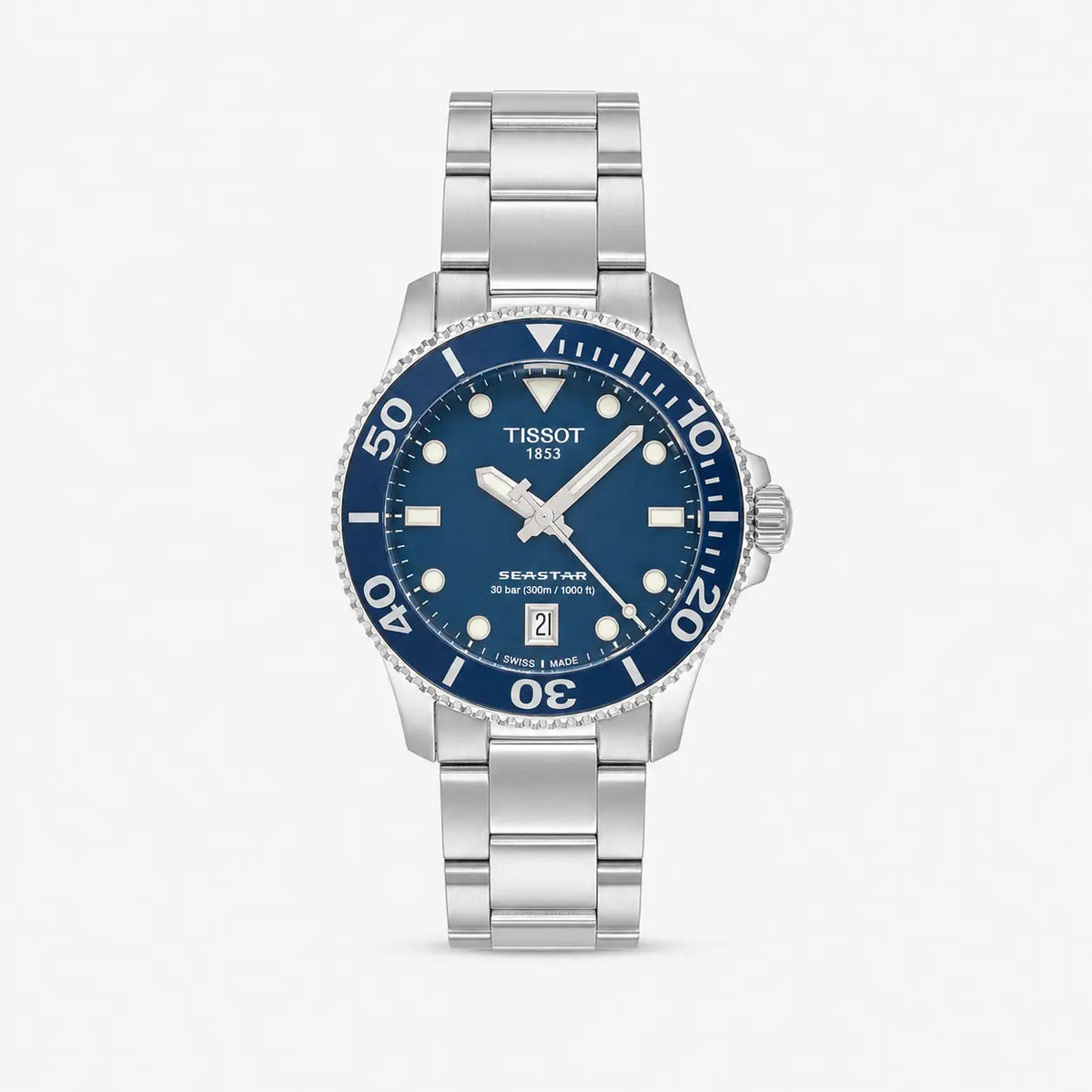 SeaStar 1000 36 mm Blue Dial Stainless Steel Unisex Watch